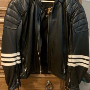 Power Trip Leather Motorcycle Jacket
